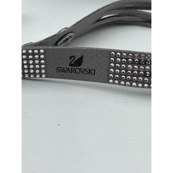 Swarovski® SHINE Shield SWAN Crystal Grey Activity Tracking Bracelet Jewelry - Picture 4 of 13